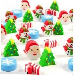 Assorted Christmas Erasers For Holiday 200 Pcs. Amazing Kids Students Gift Party Favor! Great Fun To Play With. By Mega Stationers  B07JBK5TJG